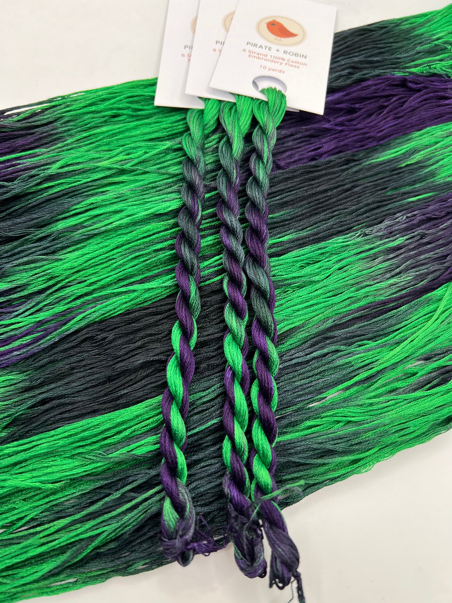 Long Live Evil | Hand dyed, 6 Strand Embroidery Floss