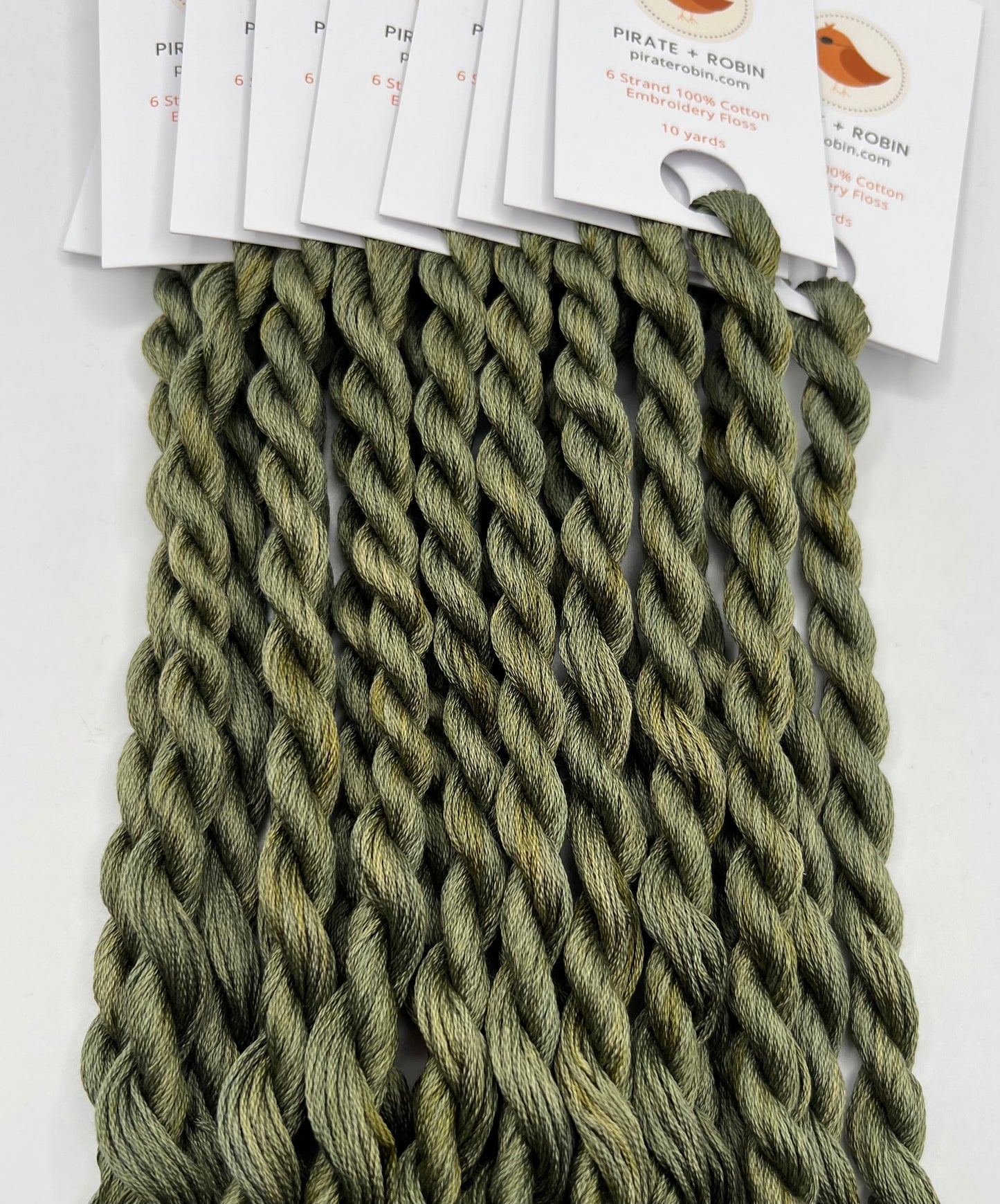 Thyme | Hand dyed, 6 Strand Embroidery Floss