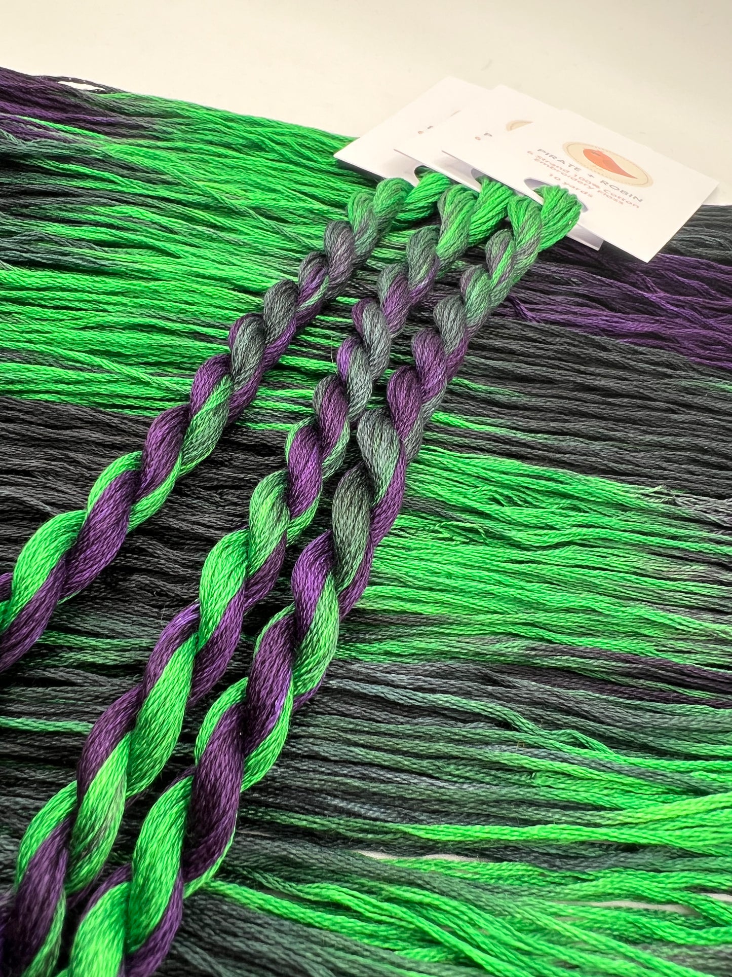 Long Live Evil | Size 20 Hand Dyed, 6 cord Cordonnet Thread