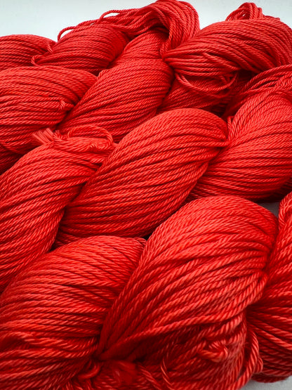 Coral | Hand Dyed Cotton Yarn