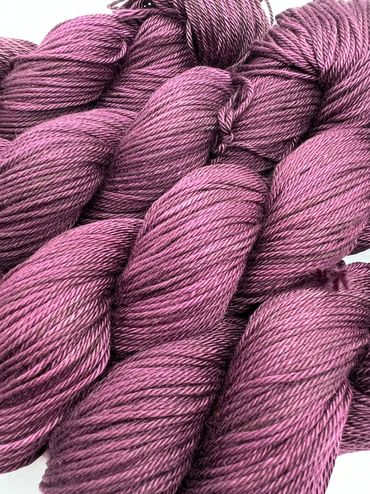 Aubergine | Hand Dyed Cotton Yarn