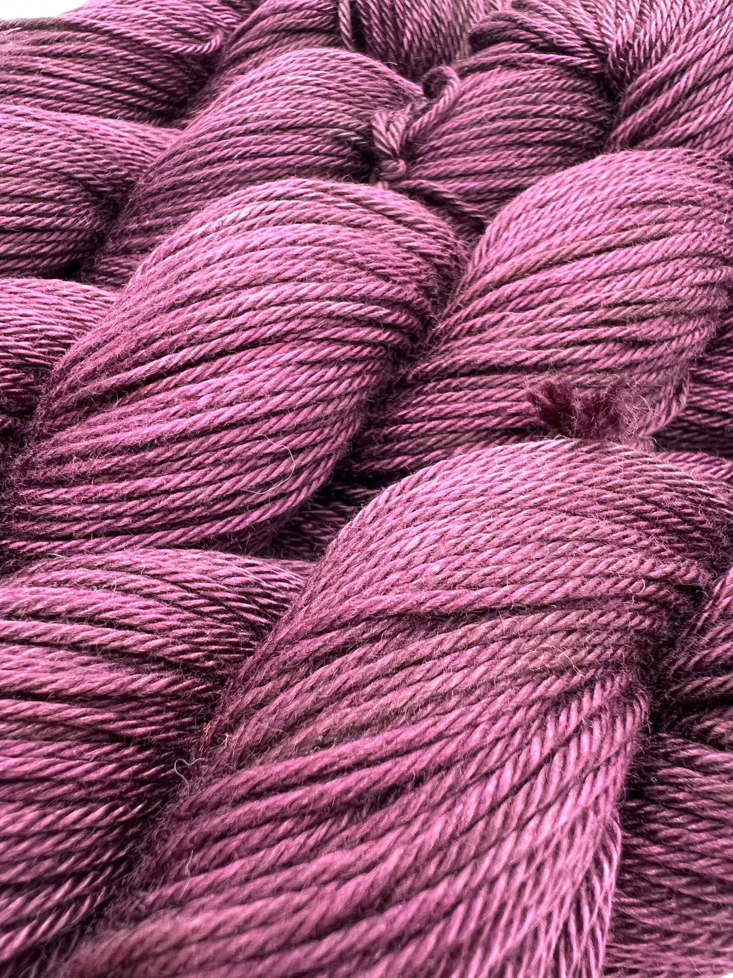 Aubergine | Hand Dyed Cotton Yarn