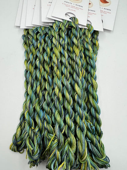 Manatee Dreams | 6 Strand Silk Embroidery Floss, Hand Dyed