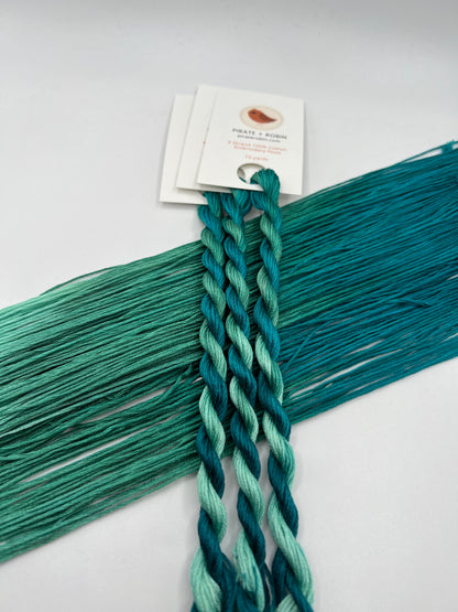 Cove | Hand dyed, 6 Strand Embroidery Floss