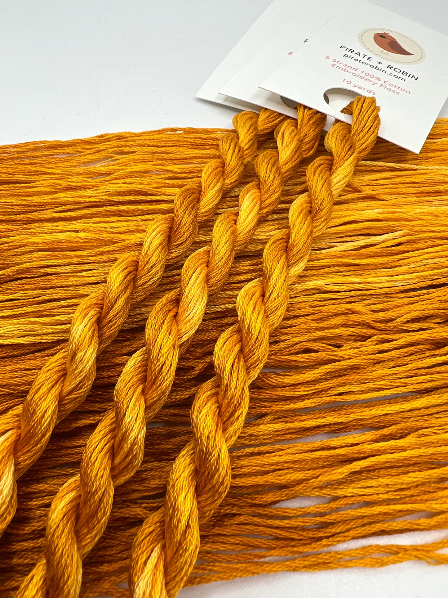 Experiment Yellow | Hand dyed, 6 Strand Embroidery Floss