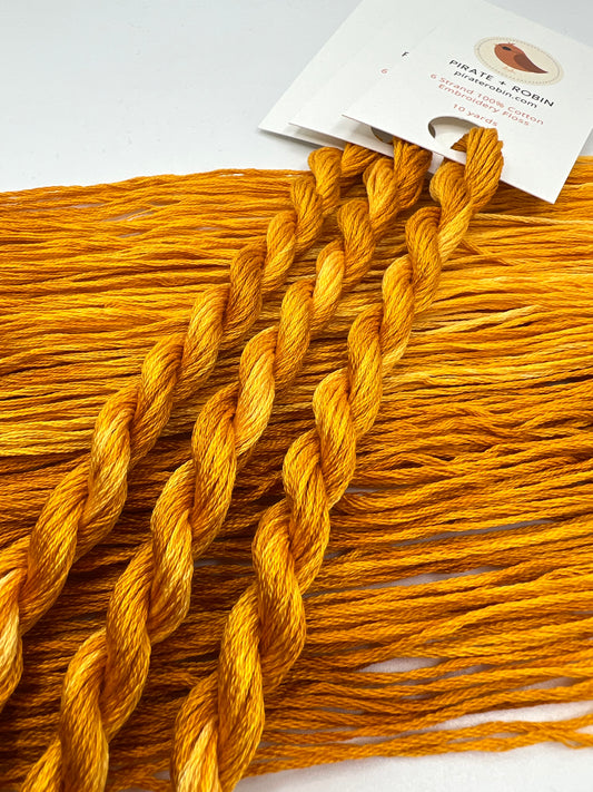 Experiment Yellow | Hand dyed, 6 Strand Embroidery Floss