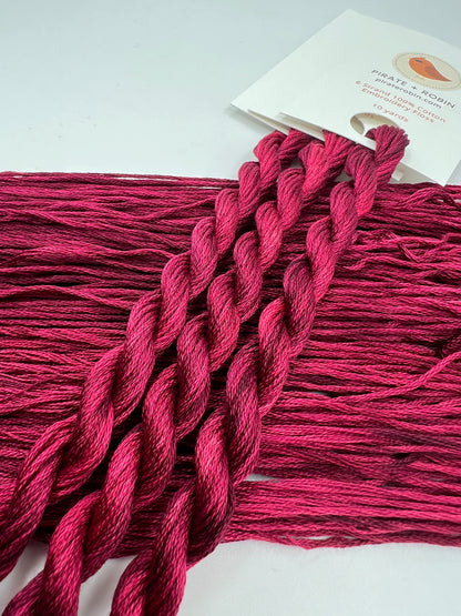 Experiment Dark Red | Hand dyed, 6 Strand Embroidery Floss
