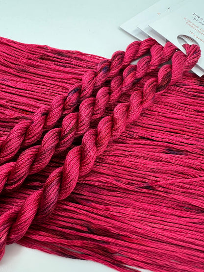 Experiment Red | Hand dyed, 6 Strand Embroidery Floss