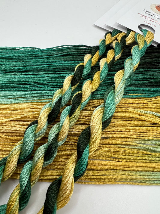 Seaside | Hand dyed, 6 Strand Embroidery Floss