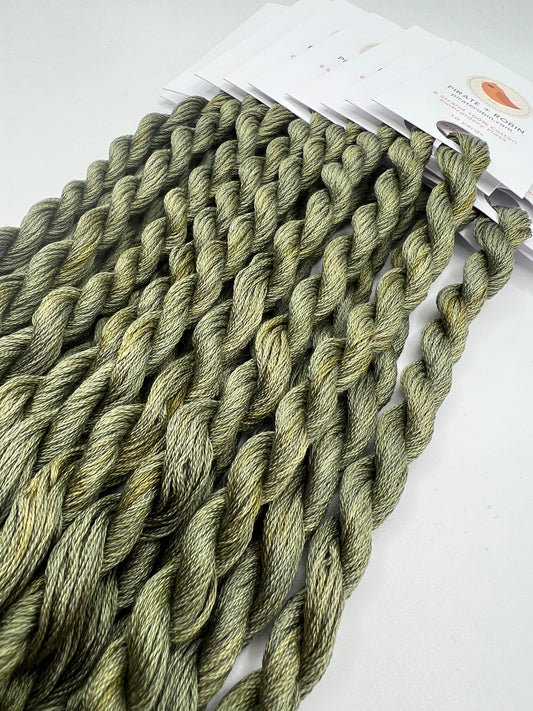 Thyme | Hand dyed, 6 Strand Embroidery Floss