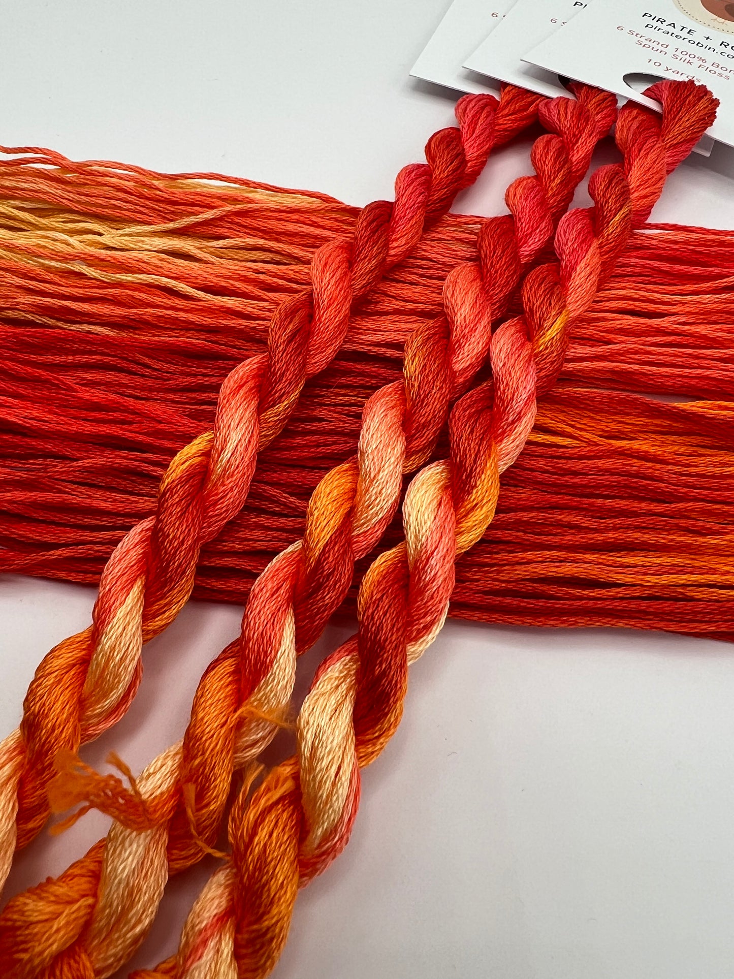 Poppy | Hand dyed, 6 Strand Embroidery Floss