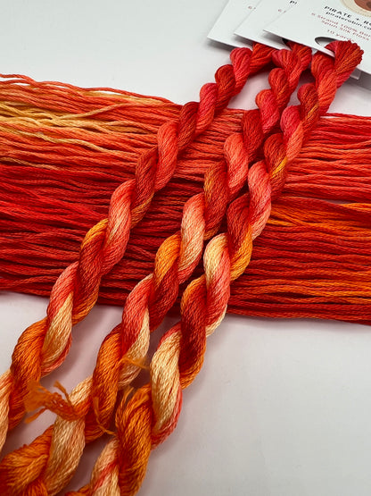 Poppy | Hand dyed, 6 Strand Embroidery Floss