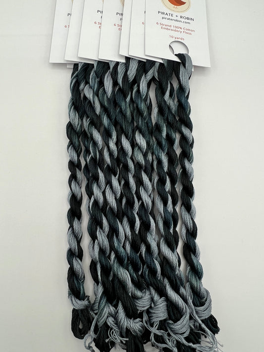 Light Fog | Size 20 Hand Dyed, 6 cord Cordonnet Thread