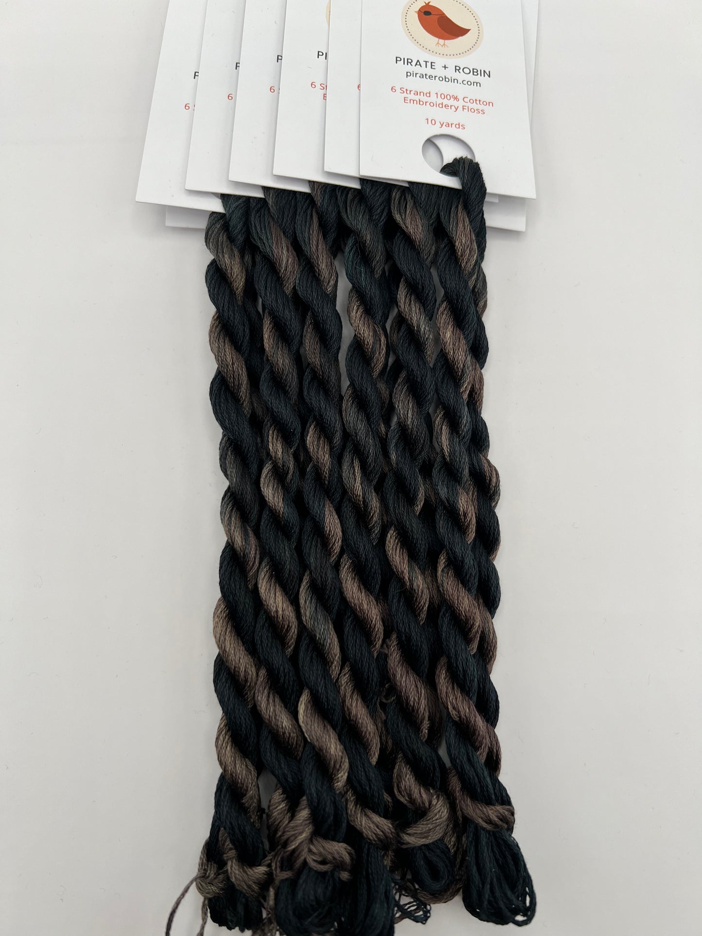 Dark Fog | Hand dyed, 6 Strand Embroidery Floss