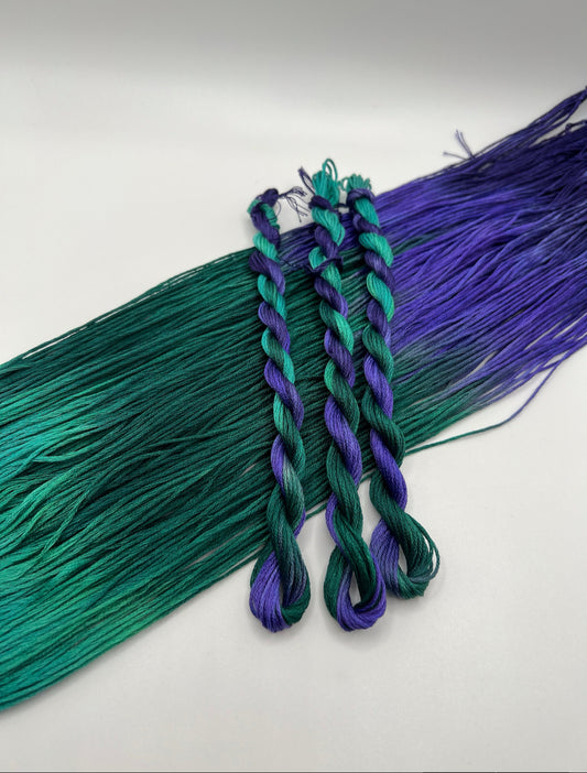 Joker | Hand dyed, 6 Strand Embroidery Floss