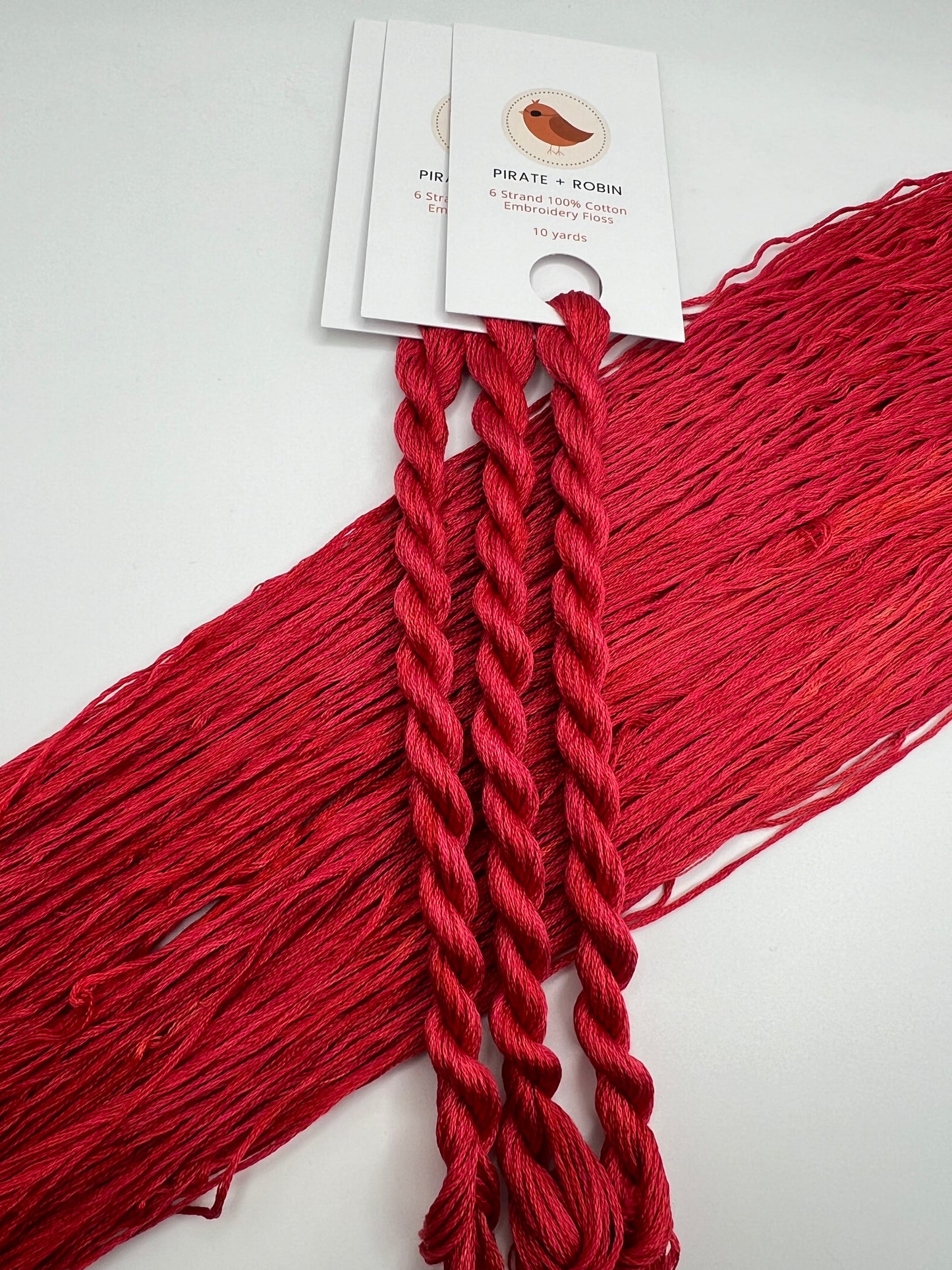 Tomato | Hand dyed, 6 Strand Embroidery Floss