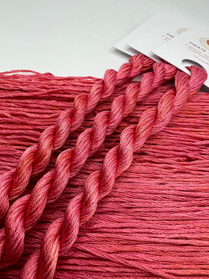 Blush | Size 20 Hand Dyed, 6 cord Cordonnet Thread