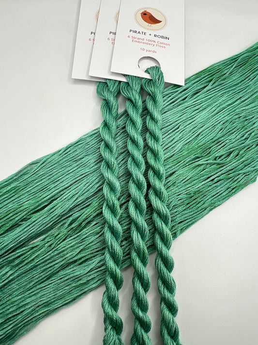 Pistachio | Size 20 Hand Dyed, 6 cord Cordonnet Thread