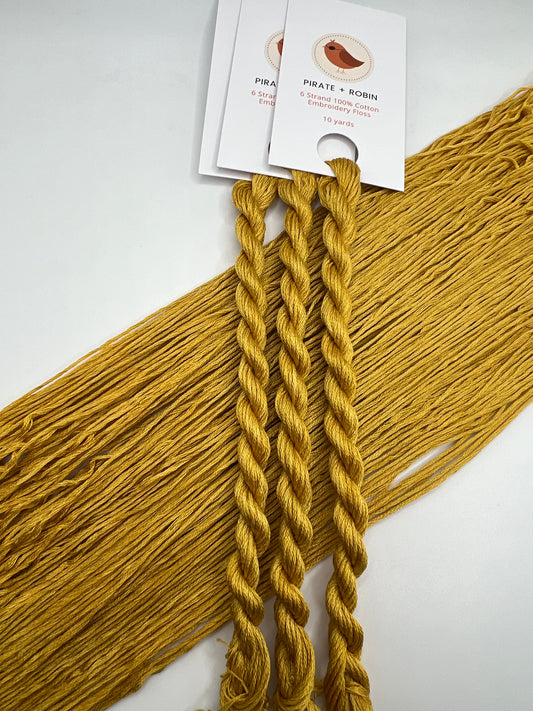 Flax | Size 20 Hand Dyed, 6 cord Cordonnet Thread