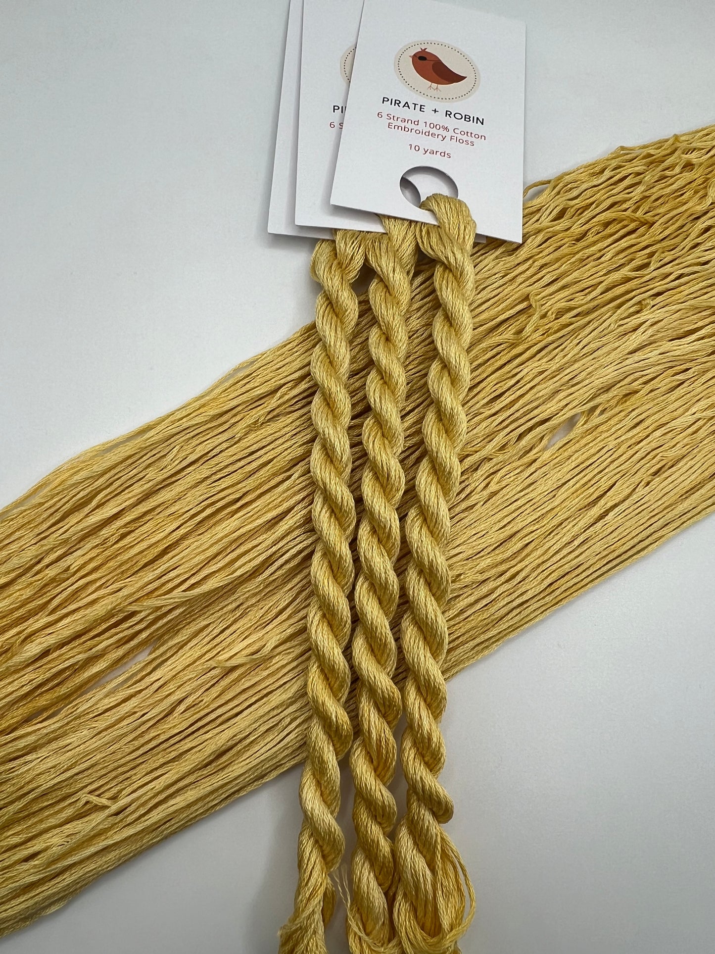 Straw | Hand dyed, 6 Strand Embroidery Floss