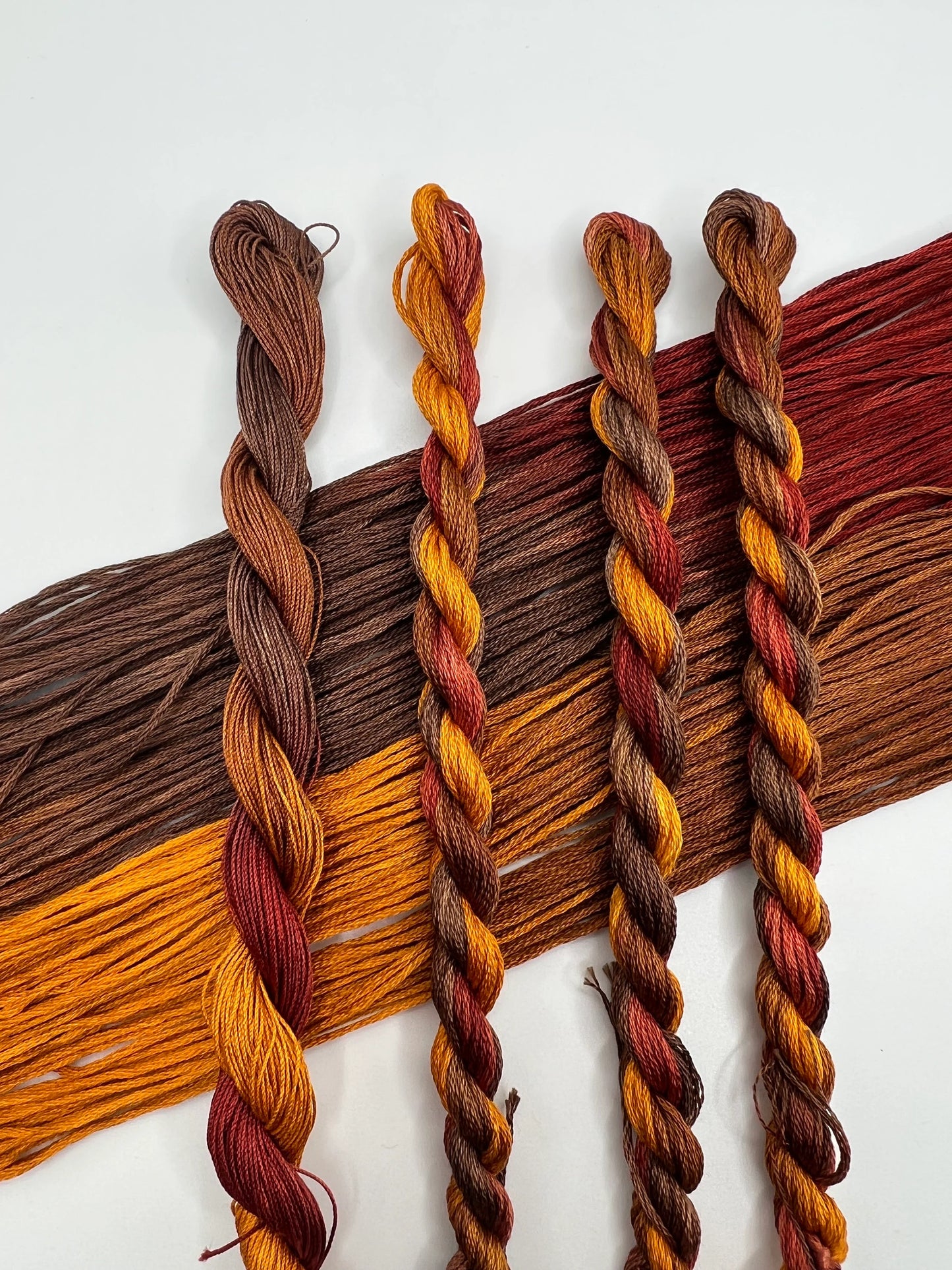 Autumn Harvest Hand Dyed 6 Strand Embroidery Floss Pirate Robin autumn-harvest-hand-dyed-6-strand-embroidery-floss-pirate-robin