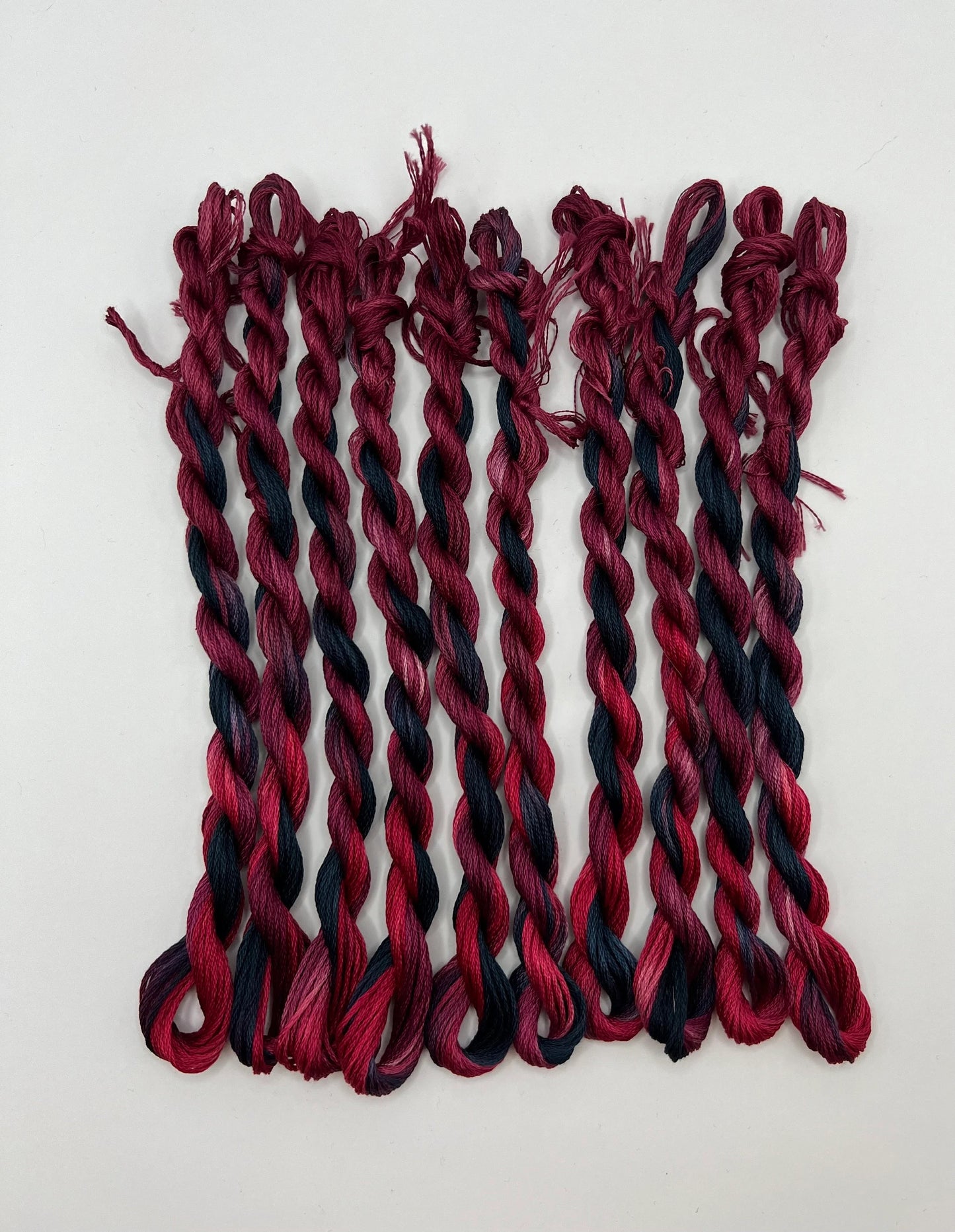 Black Dahlia | Hand dyed, 6 Strand Embroidery Floss