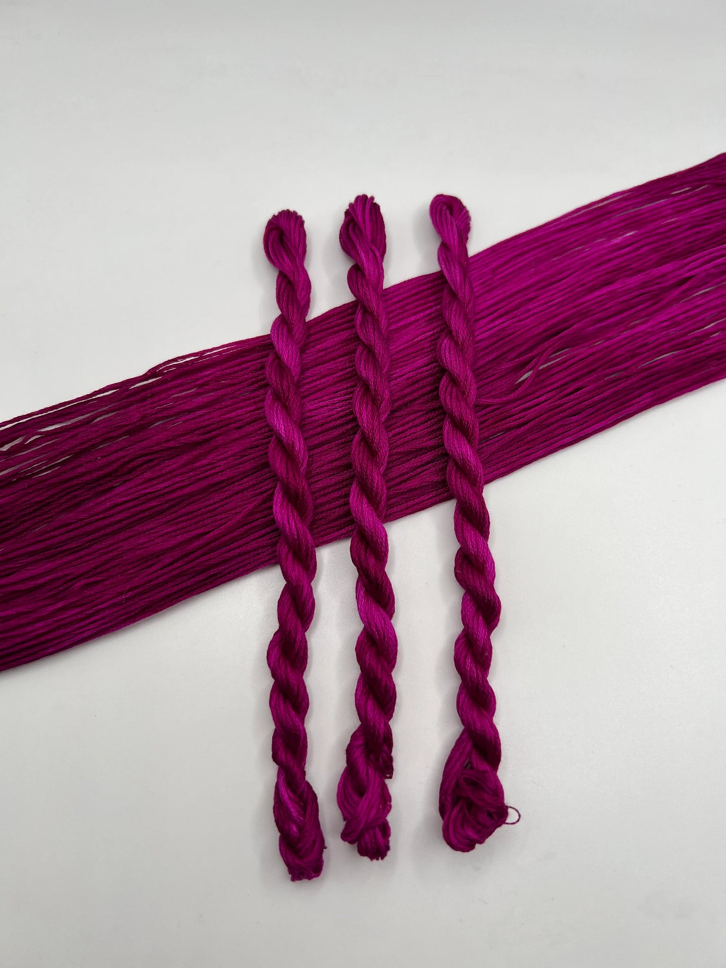 Boysenberry | Size 20 Hand Dyed, 6 cord Cordonnet Thread