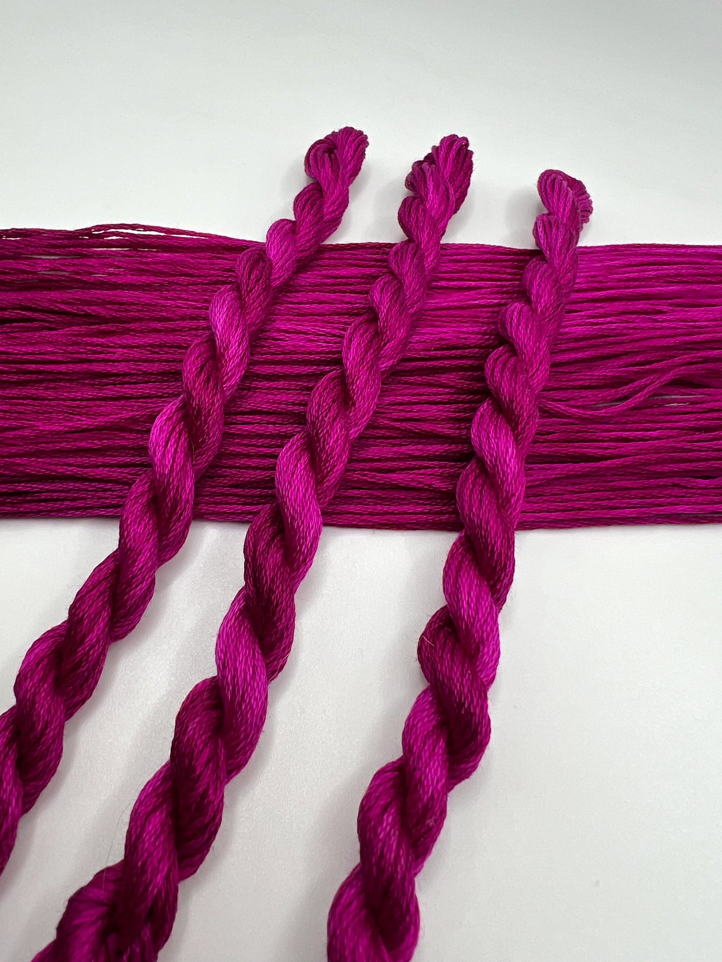 Boysenberry | Size 20 Hand Dyed, 6 cord Cordonnet Thread