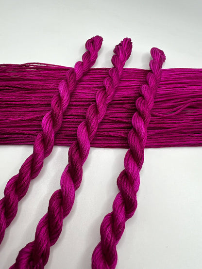 Boysenberry | Size 20 Hand Dyed, 6 cord Cordonnet Thread