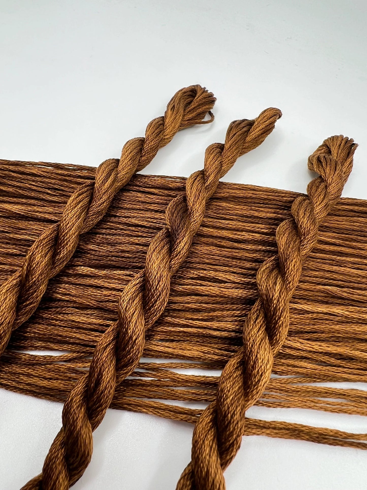 Bronze | Size 20 Hand Dyed, 6 cord Cordonnet Thread