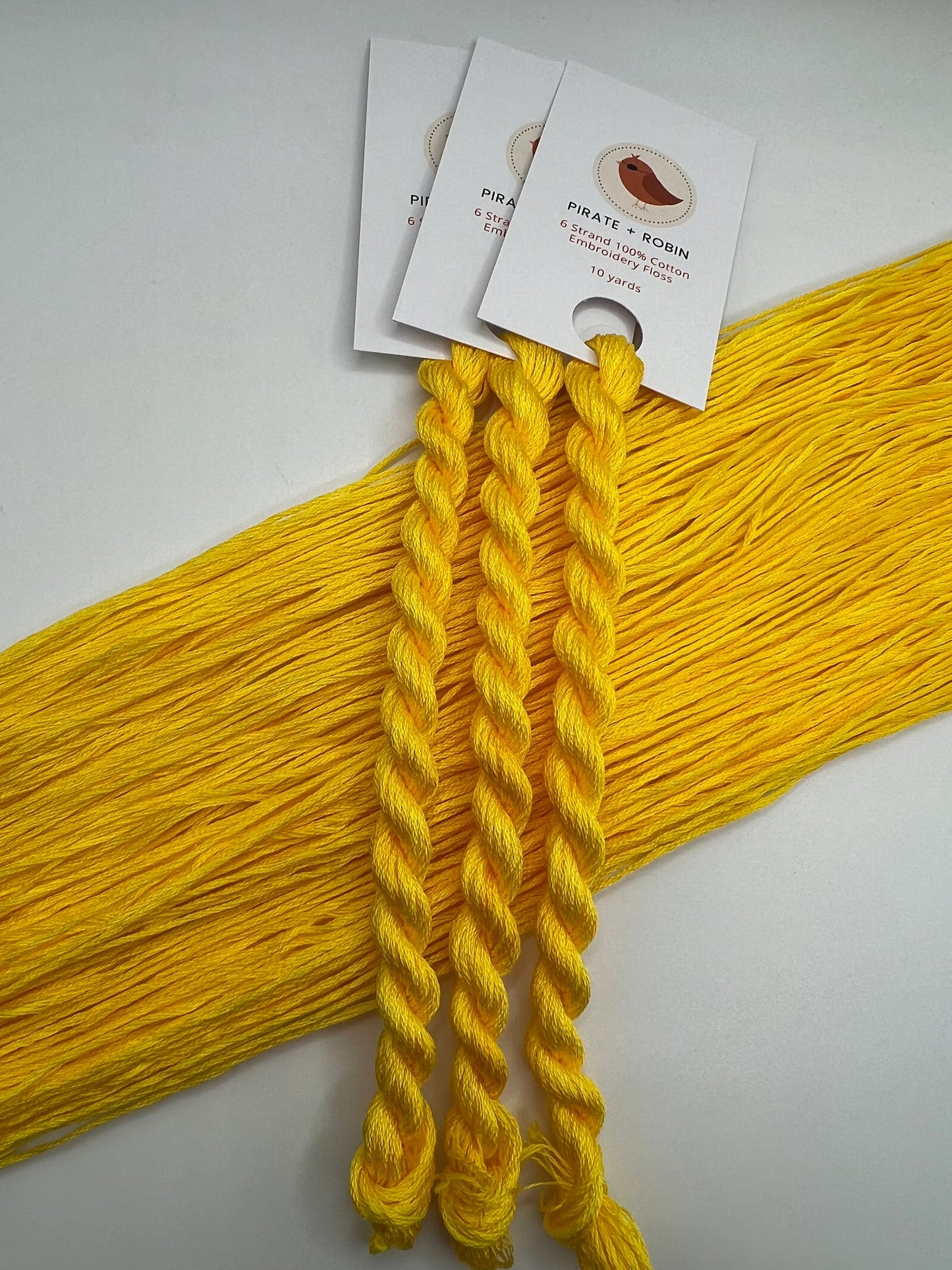 Butter | Size 20 Hand Dyed, 6 cord Cordonnet Thread