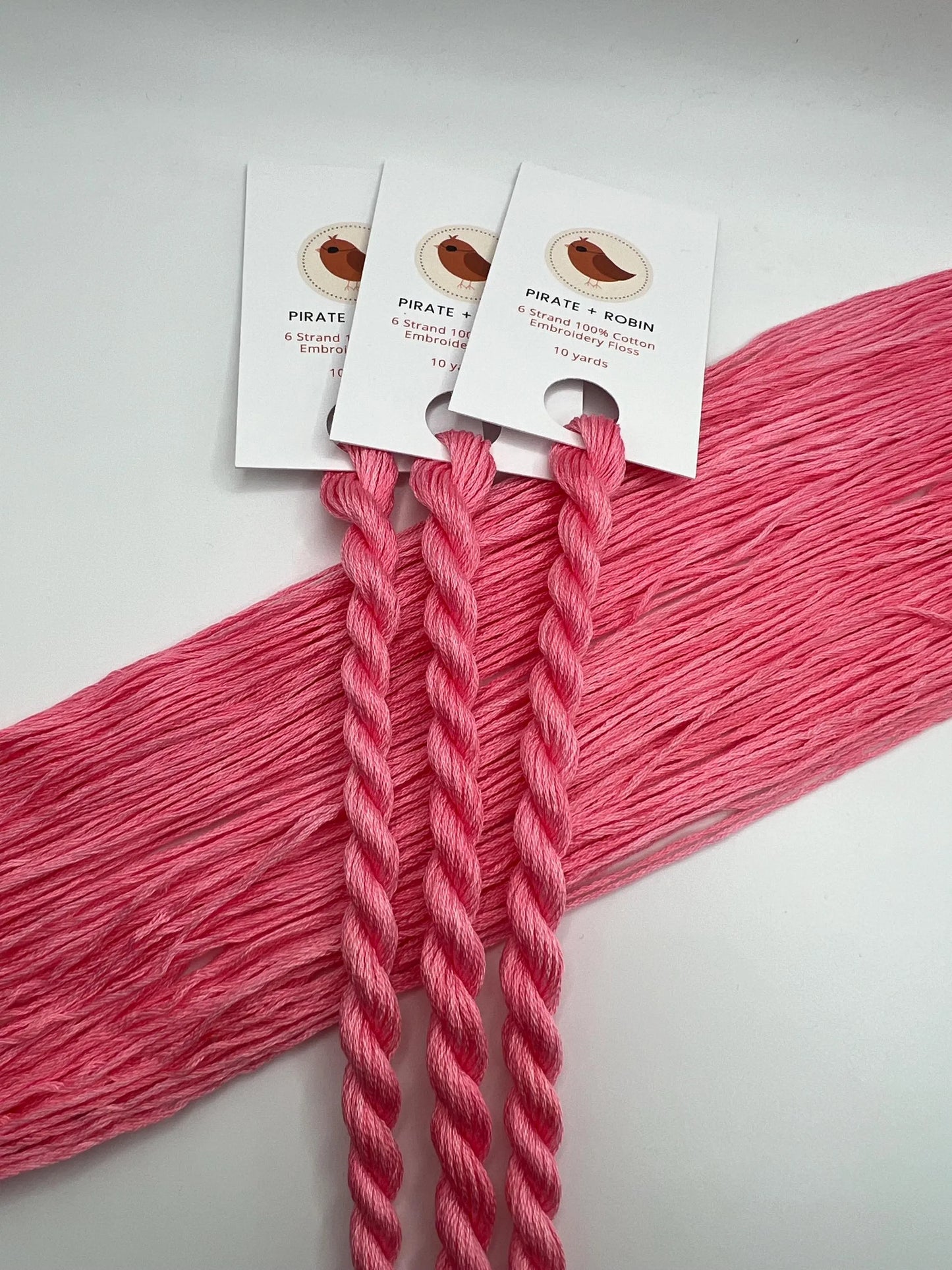 Carnation | Hand dyed, 6 Strand Embroidery Floss