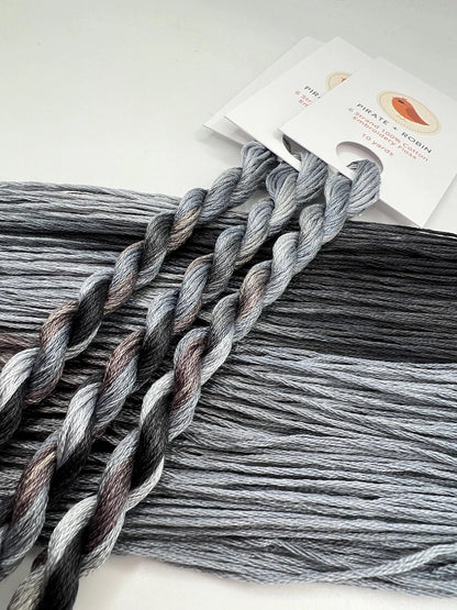 Cobblestone | Size 20 Hand Dyed, 6 cord Cordonnet Thread