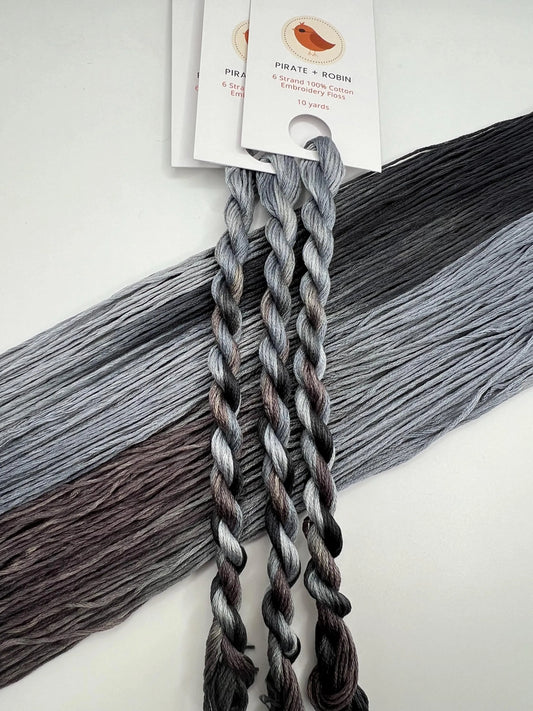 Cobblestone | Size 20 Hand Dyed, 6 cord Cordonnet Thread