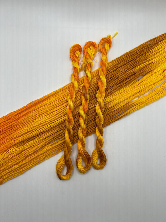 Daffodil | Hand dyed, 6 Strand Embroidery Floss