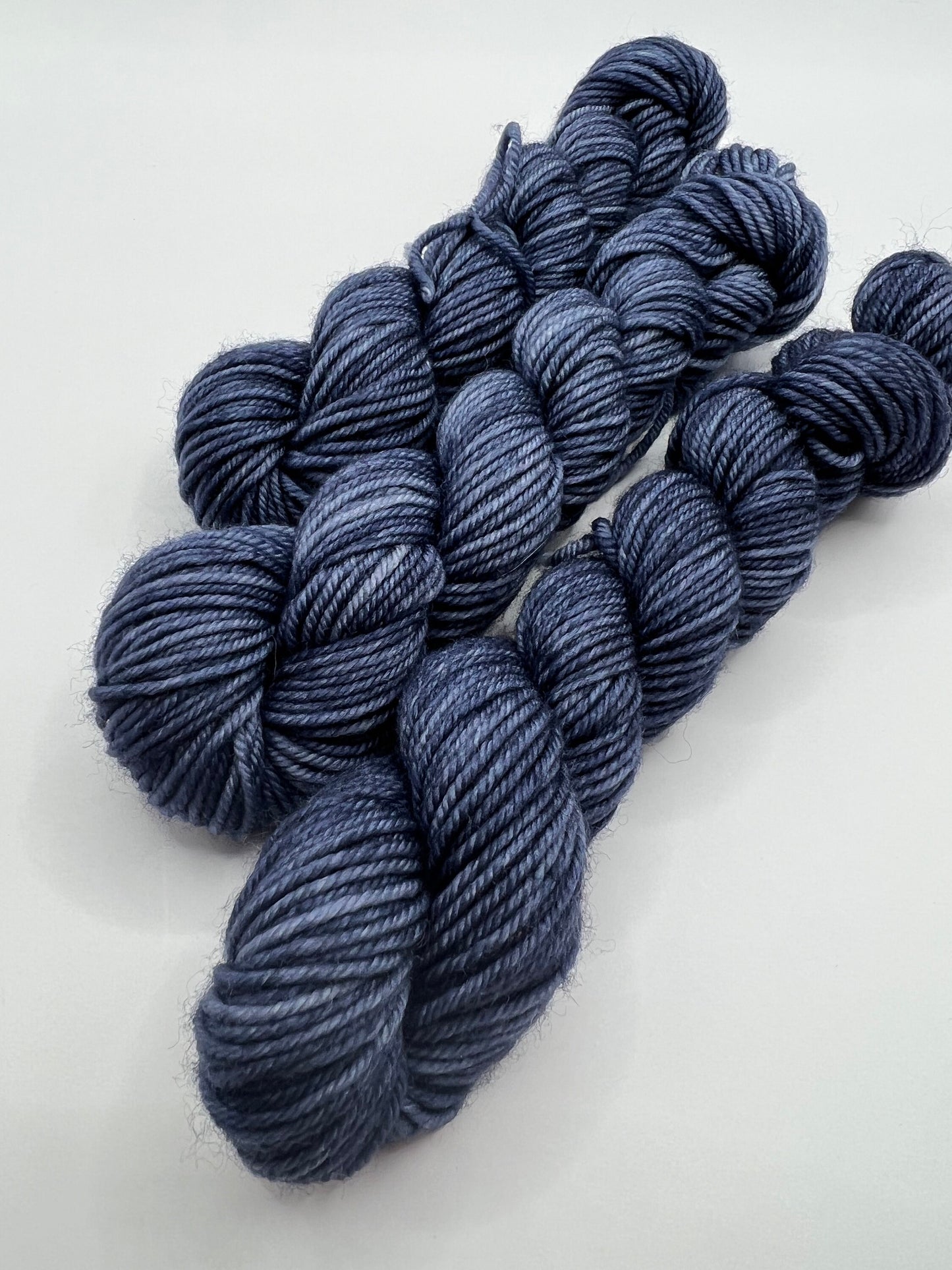 Dark Wash Denim Mini | Superwash Merino Yarn Minis