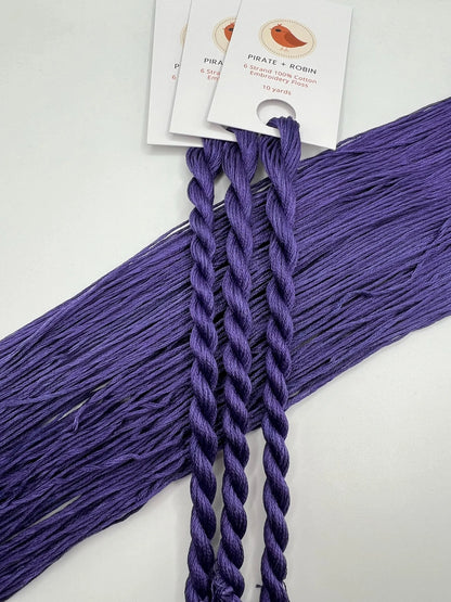 Dusk | Hand dyed, 6 Strand Embroidery Floss