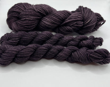 Eggplant Mini | Superwash Merino Yarn Minis