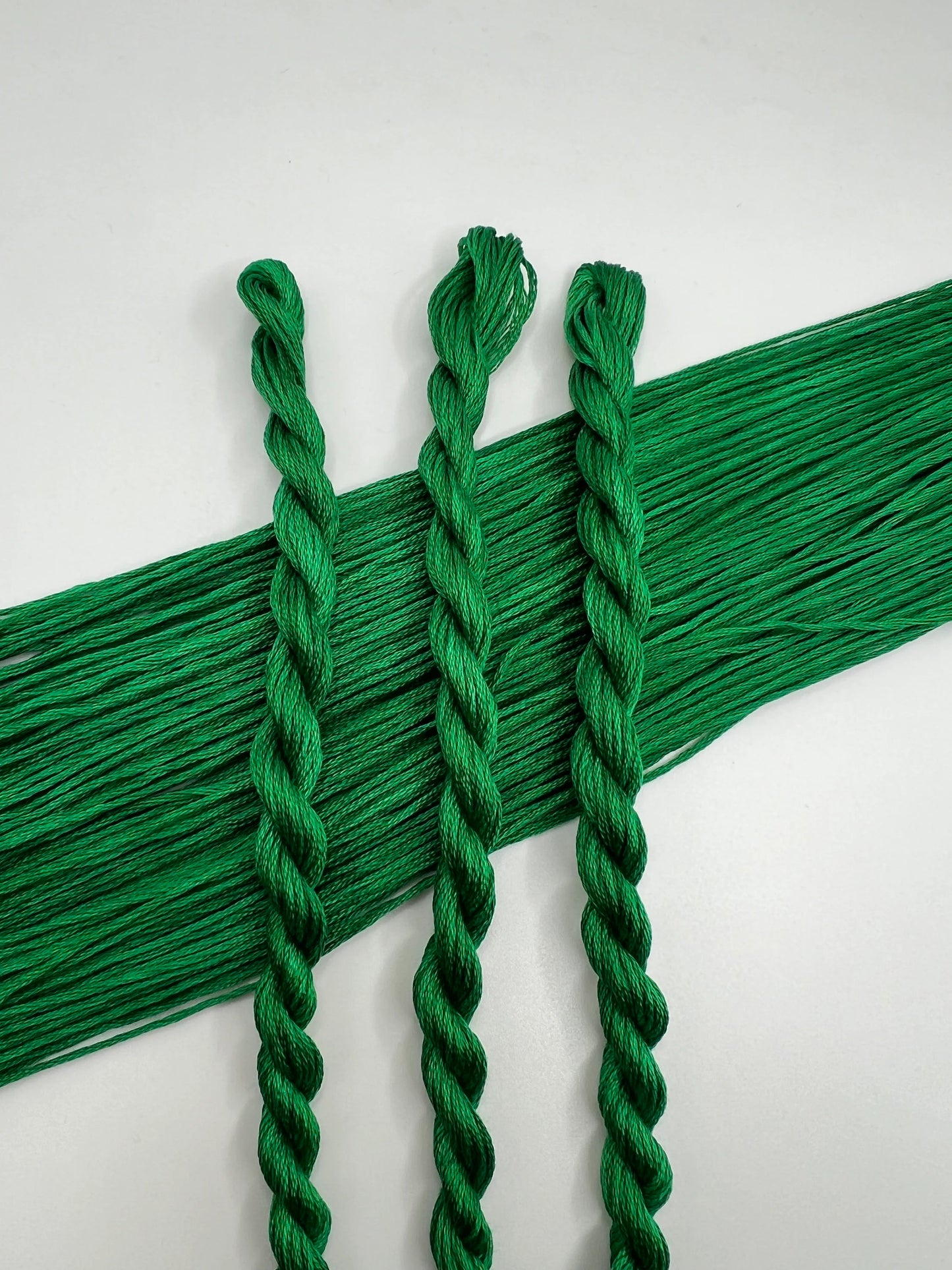 Emerald | Hand dyed, 6 Strand Embroidery Floss