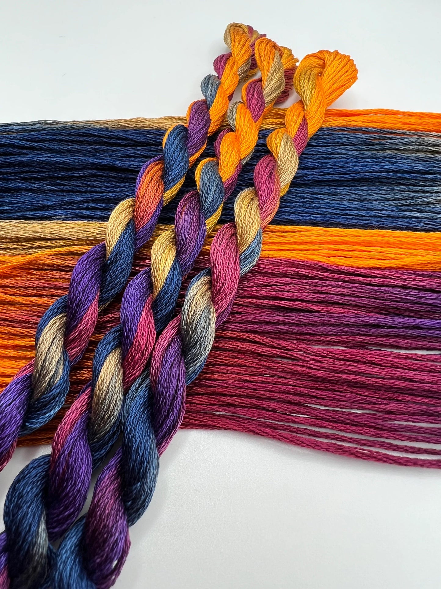 Equinox | Hand dyed, 6 Strand Embroidery Floss