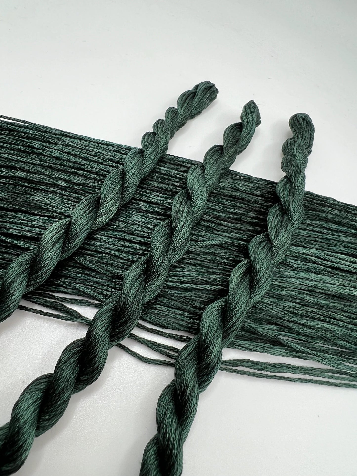 Evergreen | Hand dyed, 6 Strand Embroidery Floss