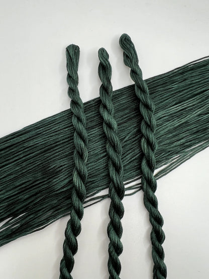 Evergreen | Hand dyed, 6 Strand Embroidery Floss