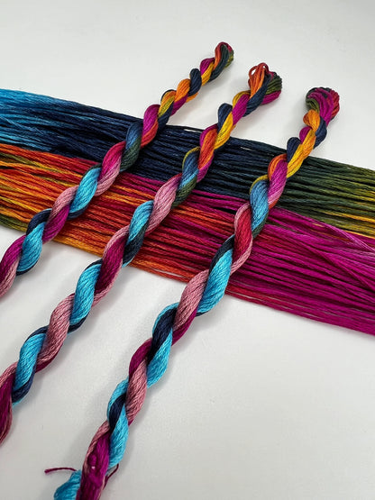 Glam Pride | Hand dyed, 6 Strand Embroidery Floss