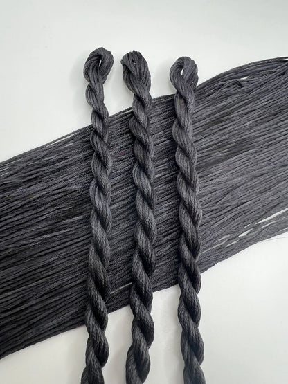 Graphite | Hand dyed, 6 Strand Embroidery Floss