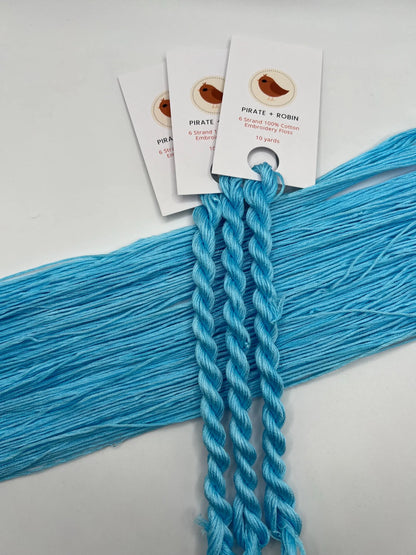 Ice | Hand dyed, 6 Strand Embroidery Floss