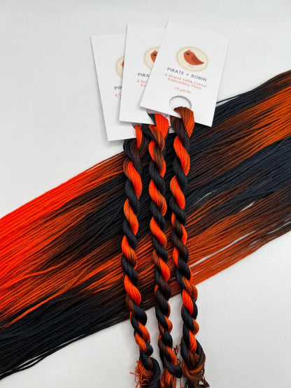 Ichabod | Size 20 Hand Dyed, 6 cord Cordonnet Thread