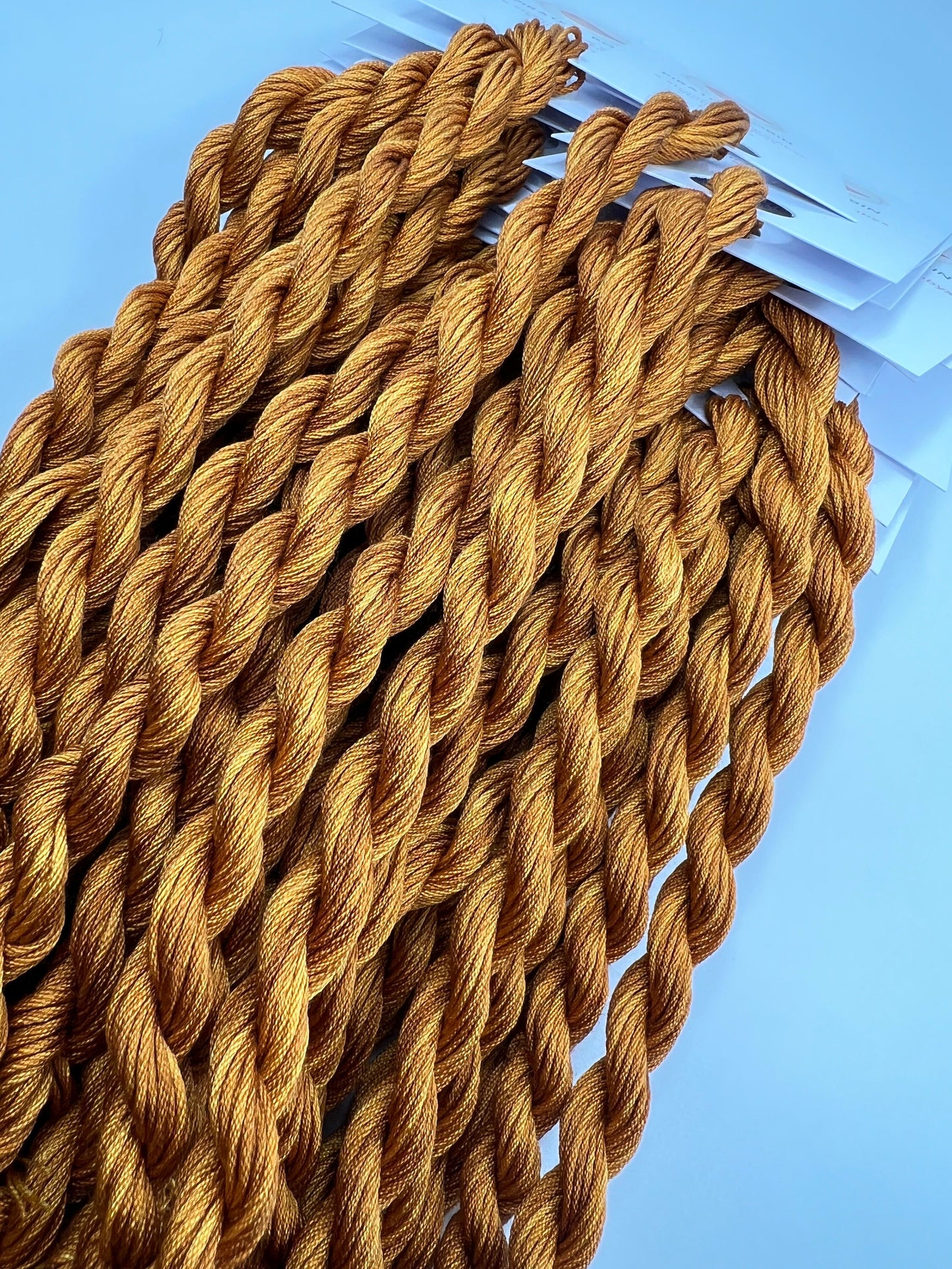 Caramel | 6 Strand Silk Embroidery Floss, Hand Dyed