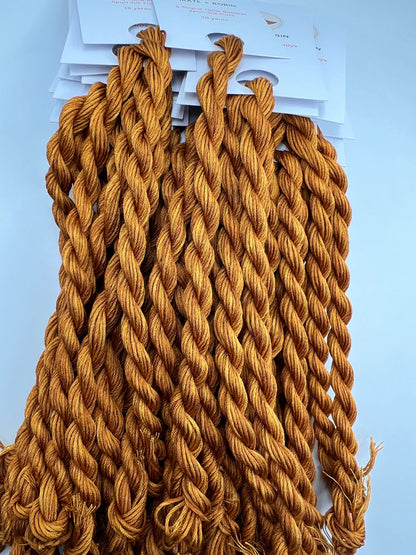 Caramel | 6 Strand Silk Embroidery Floss, Hand Dyed