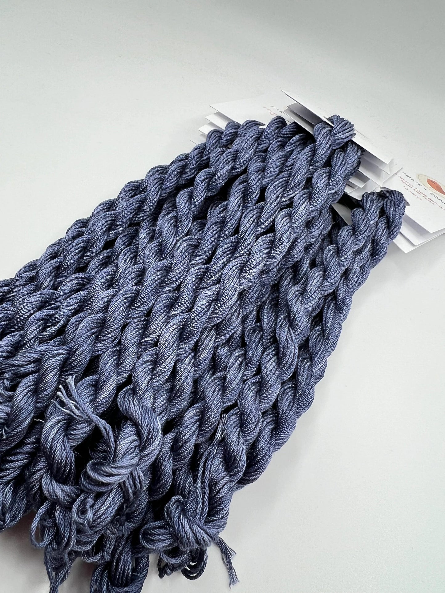 Indigo | 6 Strand Silk Embroidery Floss, Hand Dyed