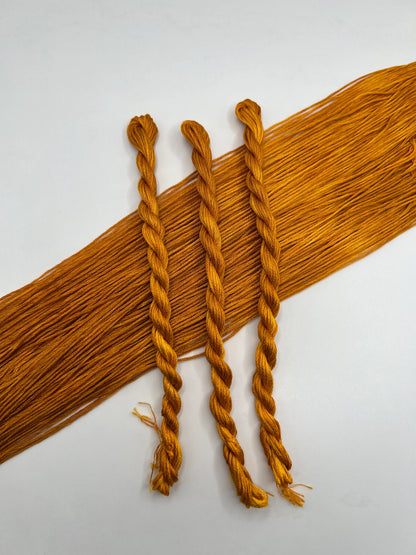 Marigold | Hand dyed, 6 Strand Embroidery Floss